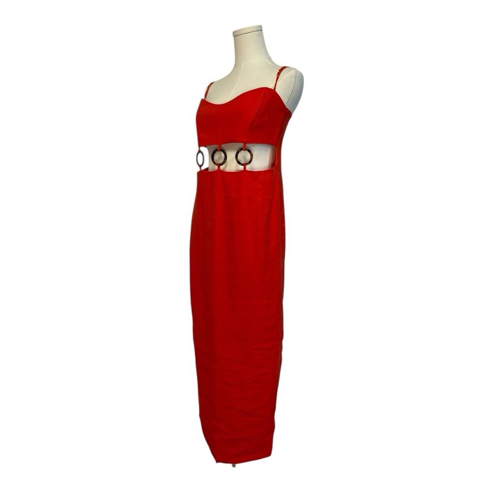 NWT Rumer The Label x Revolve Bridget Ring Maxi Dress Womens Size Medium Red